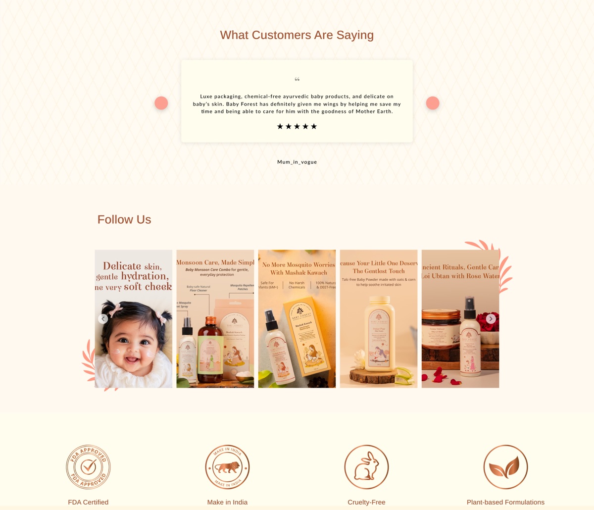 Baby Forest website